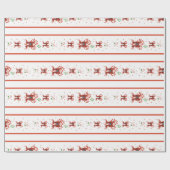 Papier Cadeau Candy Cane Chorus Wrapping Paper (Plat)