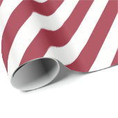 Papier Cadeau Candy Cane Stripes (Coin rond)