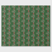 Papier Cadeau Candy Canes Christmas (Plat)