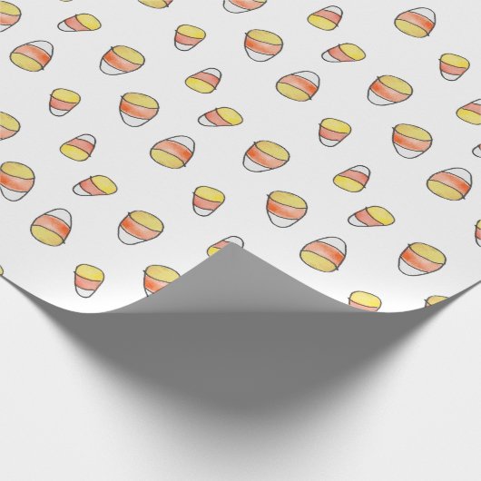 Papier Cadeau Candy Corn Fall Wrapping Paper (Coin)
