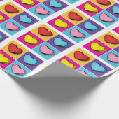 Papier Cadeau Candy Heart Hearts Pop Art Valentine's Day (Coin)