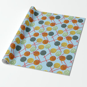 Papier Cadeau Candy pattern Lollies 1lipop