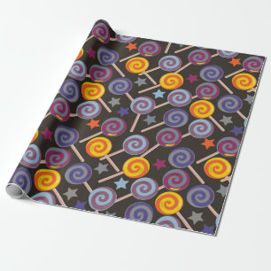 Papier Cadeau Candy pattern   Lollies 1lipop