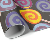 Papier Cadeau Candy pattern | Lollies 1lipop (Coin rond)