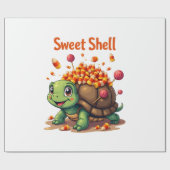 Papier Cadeau Candy Shell Turtle (Plat)