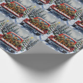 Papier Cadeau Cane Corso Christmas Red Truck Holiday (Coin)