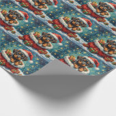 Papier Cadeau Cane Corso Christmas Santa Bag Adventure (Coin)