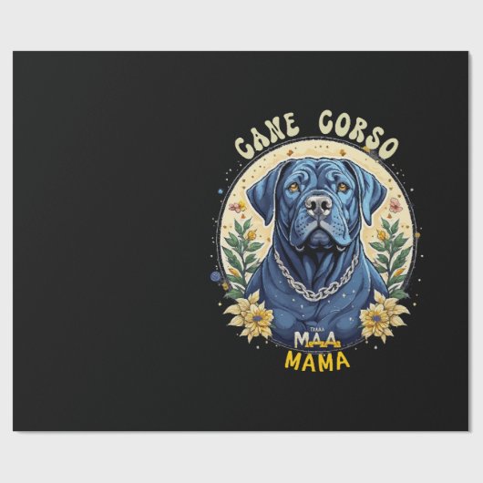 Papier Cadeau Cane Corso Mama (Plat)