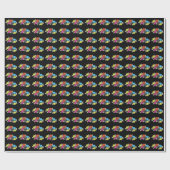 Papier Cadeau Canettes d'Halloween (Plat)