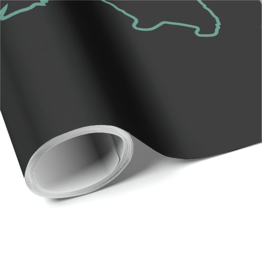 Papier Cadeau Caniche (Coin rond)