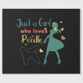 Papier Cadeau Caniche (Plat)