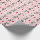 Papier Cadeau Canicule Rose de Valentine (Coin)