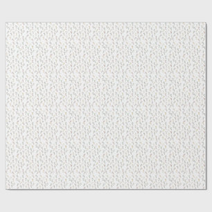 Papier Cadeau Canne à sucre minimale design scandinave de Noël