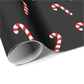 Papier Cadeau Canne de bonbon (Coin rond)