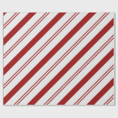 Papier Cadeau Canne de bonbon (Plat)