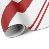 Papier Cadeau Canne de bonbon (Coin rond)