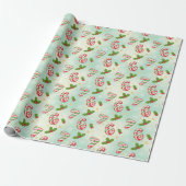 Papier Cadeau Canne de Noël 6-7 Mème Fêtes (Déroulé)