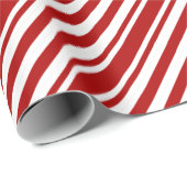 Papier Cadeau Canne de Noël Élégante Classique (Coin rond)
