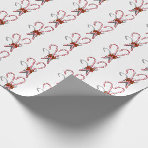 Papier Cadeau Canne de Noël Noël