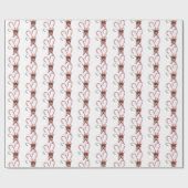 Papier Cadeau Canneberges de Noël (Plat)