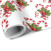 Papier Cadeau Canneberges en bâtonnets (Coin rond)