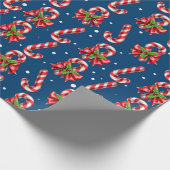 Papier Cadeau Canneberges En Bleu (Coin)