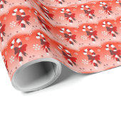 Papier Cadeau Canneberges en sucre (Coin rond)