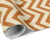 Papier Cadeau Cannelle épice Moods Chevrons (Coin rond)
