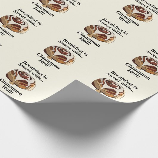 Papier Cadeau Cannelle Rolls doux Pâtisserie au pain (Coin)