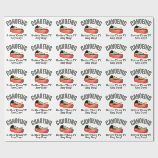 Papier Cadeau Canoë (Plat)