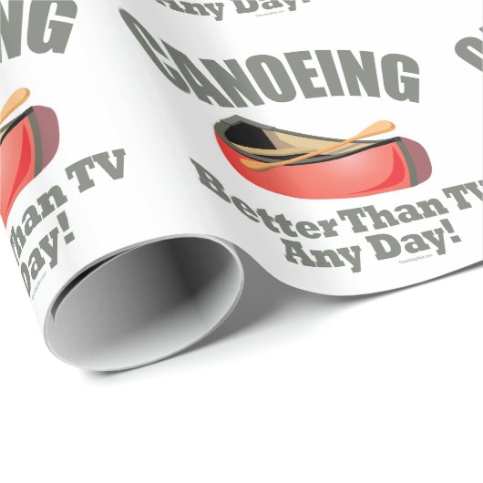 Papier Cadeau Canoë (Coin rond)