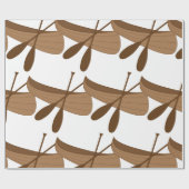 Papier Cadeau Canoë et pédales (Plat)