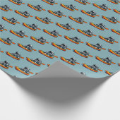 Papier Cadeau Canotage d'astronaute (Coin)