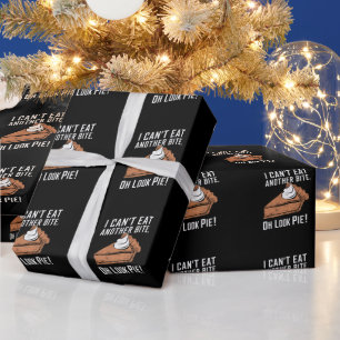 Papier Cadeau Can't Eat Another Bite Oh Look Pie Thanksgiving