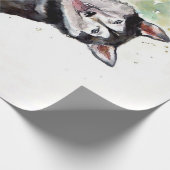 Papier Cadeau Canvas à chien Husky (Coin)