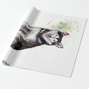 Papier Cadeau Canvas à chien Husky
