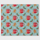 Papier Cadeau Caoutchouc chaud et pain d'épices Papier d'envelop (Plat)