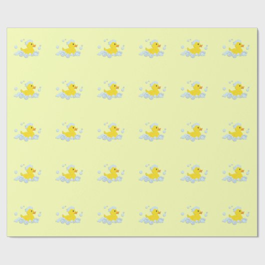 Papier Cadeau Caoutchouc en caoutchouc dans le Baby shower des b (Plat)