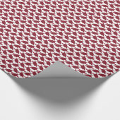 Papier Cadeau Cap et Tassel bordeaux et blanc conçus (Coin)