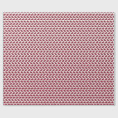 Papier Cadeau Cap et Tassel bordeaux et blanc conçus (Plat)