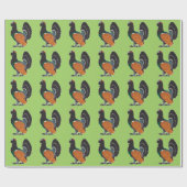 Papier Cadeau capercaillie (Plat)