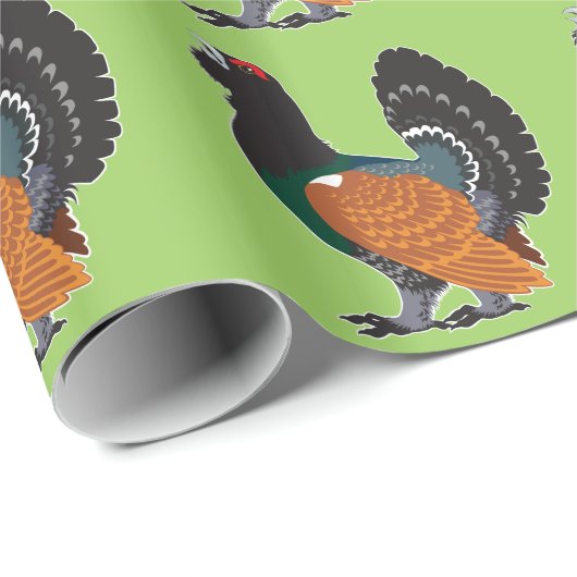 Papier Cadeau capercaillie (Coin rond)