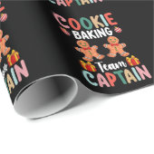 Papier Cadeau Capitaine de l'équipe de fabrication de biscuits F (Coin rond)