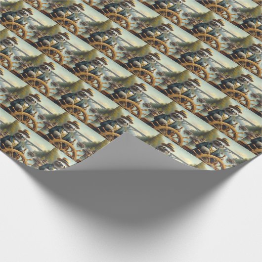 Papier Cadeau Capitaine Sloth Riverboat (Coin)