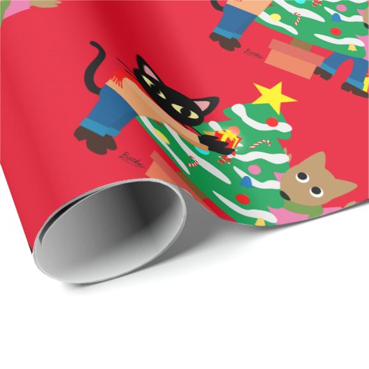 Papier Cadeau Caprice et Noël de Sam (Coin rond)