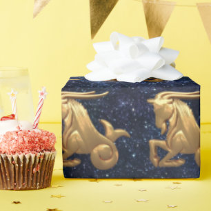 Papier Cadeau Capricorne Zodiac