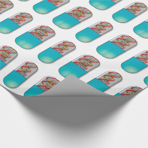 Papier Cadeau Capsule d'ADN Science Médicale