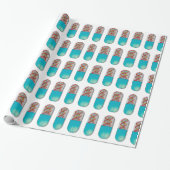 Papier Cadeau Capsule d'ADN Science Médicale (Déroulé)