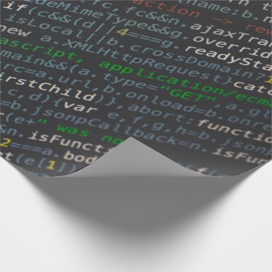 Papier Cadeau Capture d'écran des codes source (Coin)