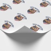 Papier Cadeau Capy 4 juillet Conception vectorielle de capybara  (Coin)